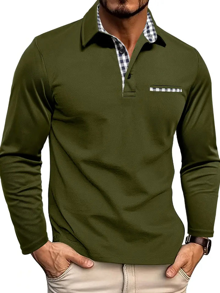 Beeckhoven  | Modern Poloshirt Met Lange Mouwen (1+1 GRATIS)