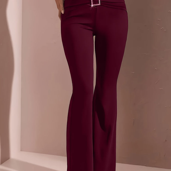 Lieneke | Elegante Wijduitlopende Broek