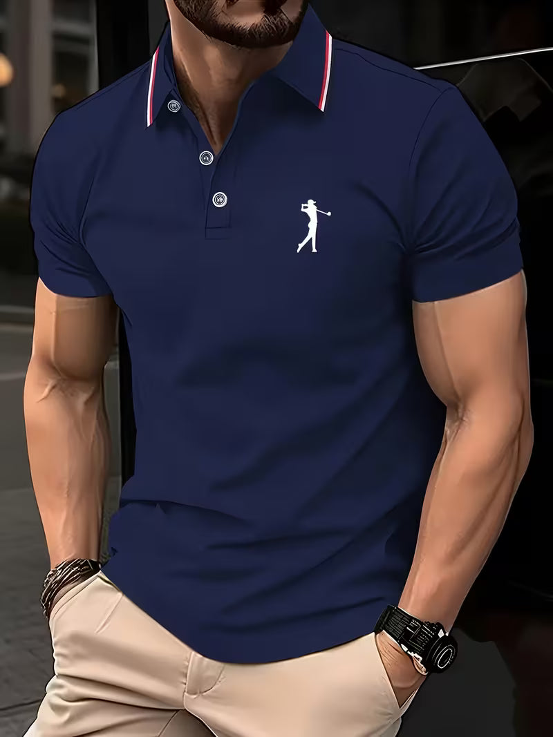 Diederik | Slim Fit Poloshirt met Klassieke Kraag