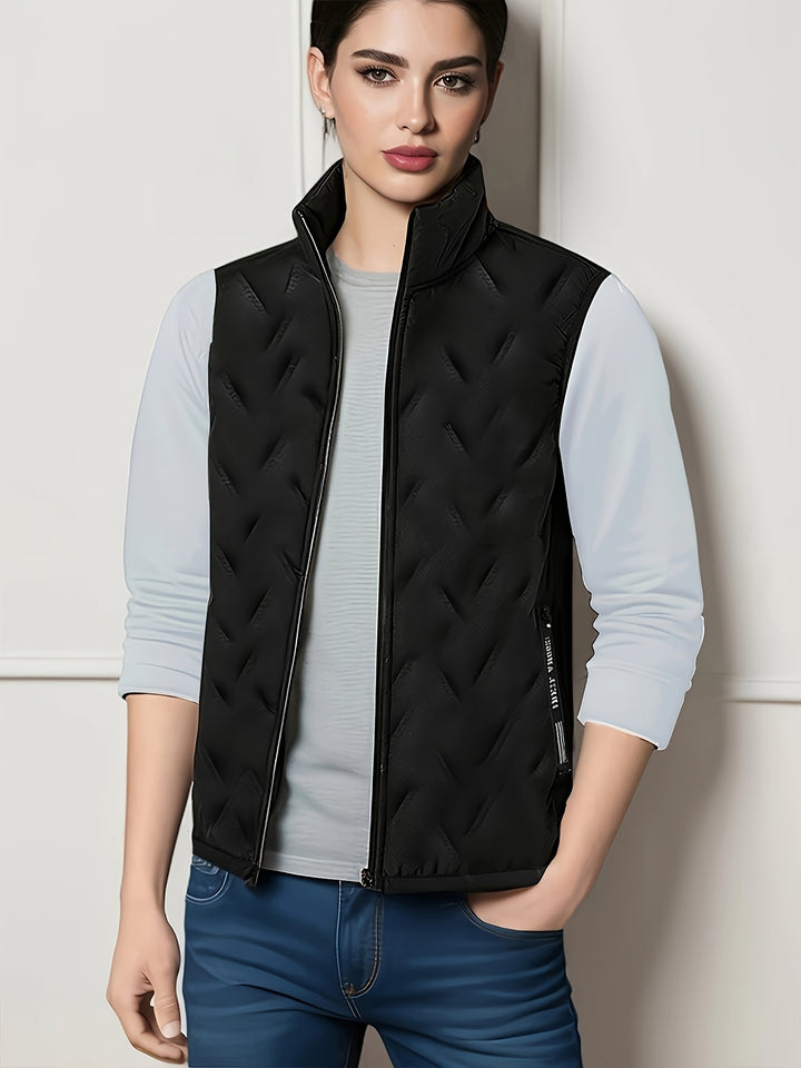 Gijs | Warme Bodywarmer met Opstaande Kraag
