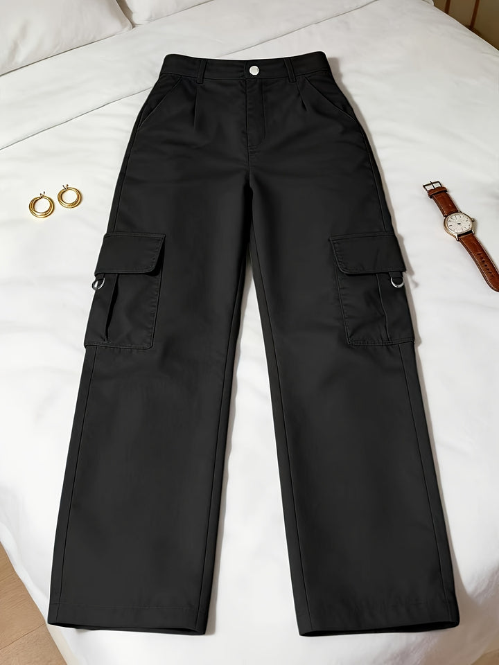 Elly | Comfortabele Cargobroek met Hoge Taille