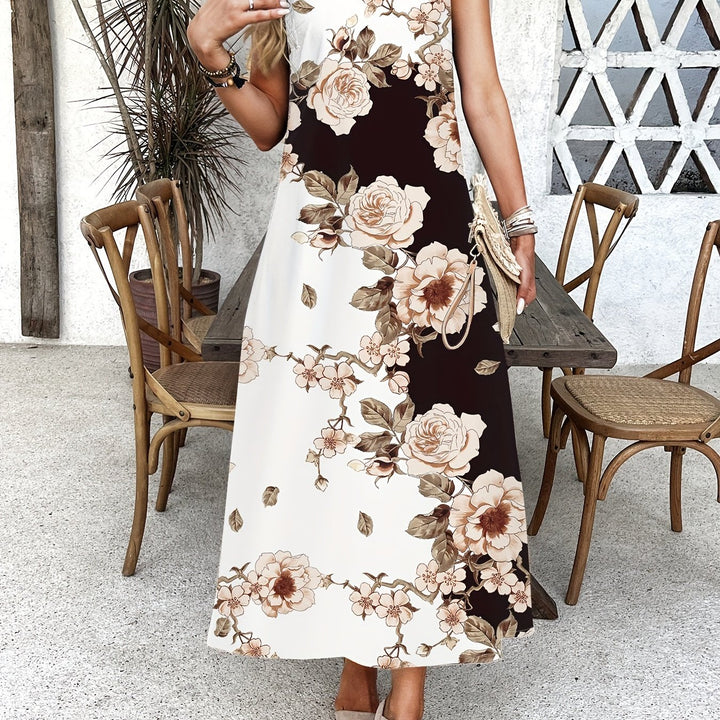 Cornelia | Bloemige Zomerse Maxi-jurk