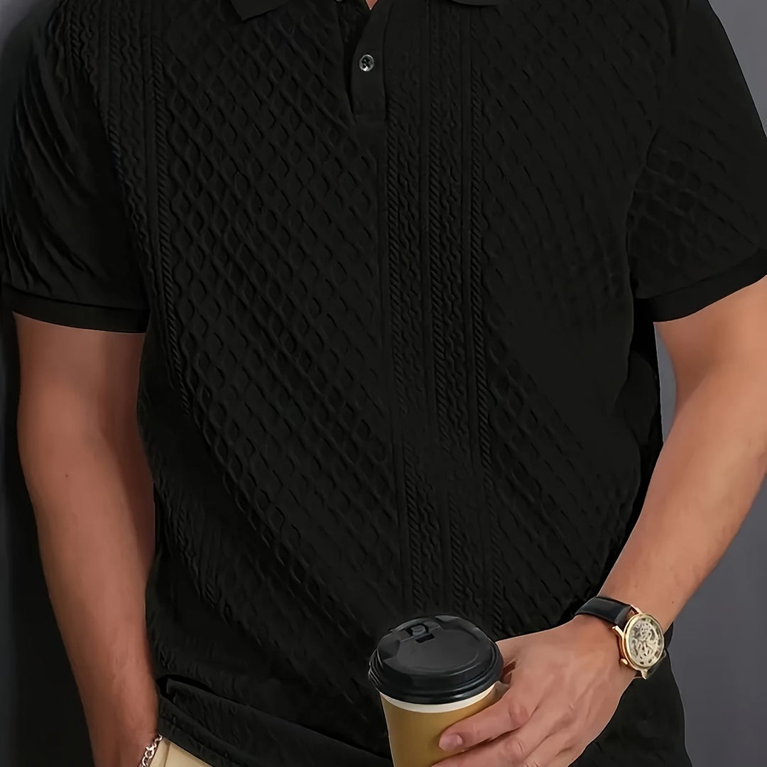 Sietse | Verfijnde Poloshirt met Structuur