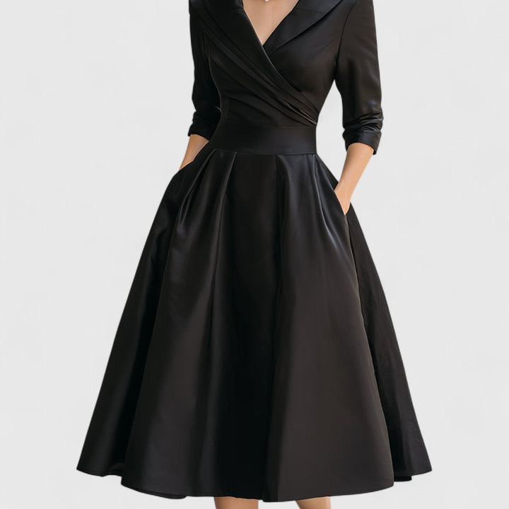 Margot | Elegante Midi-jurk met Tailleband