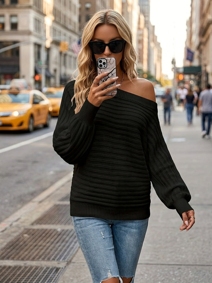 Grietje | Elegante Off-Shoulder Trui