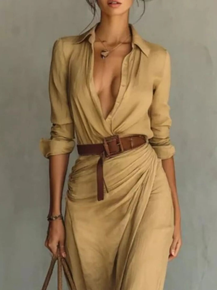 Margot | Elegante maxi-jurk met riem