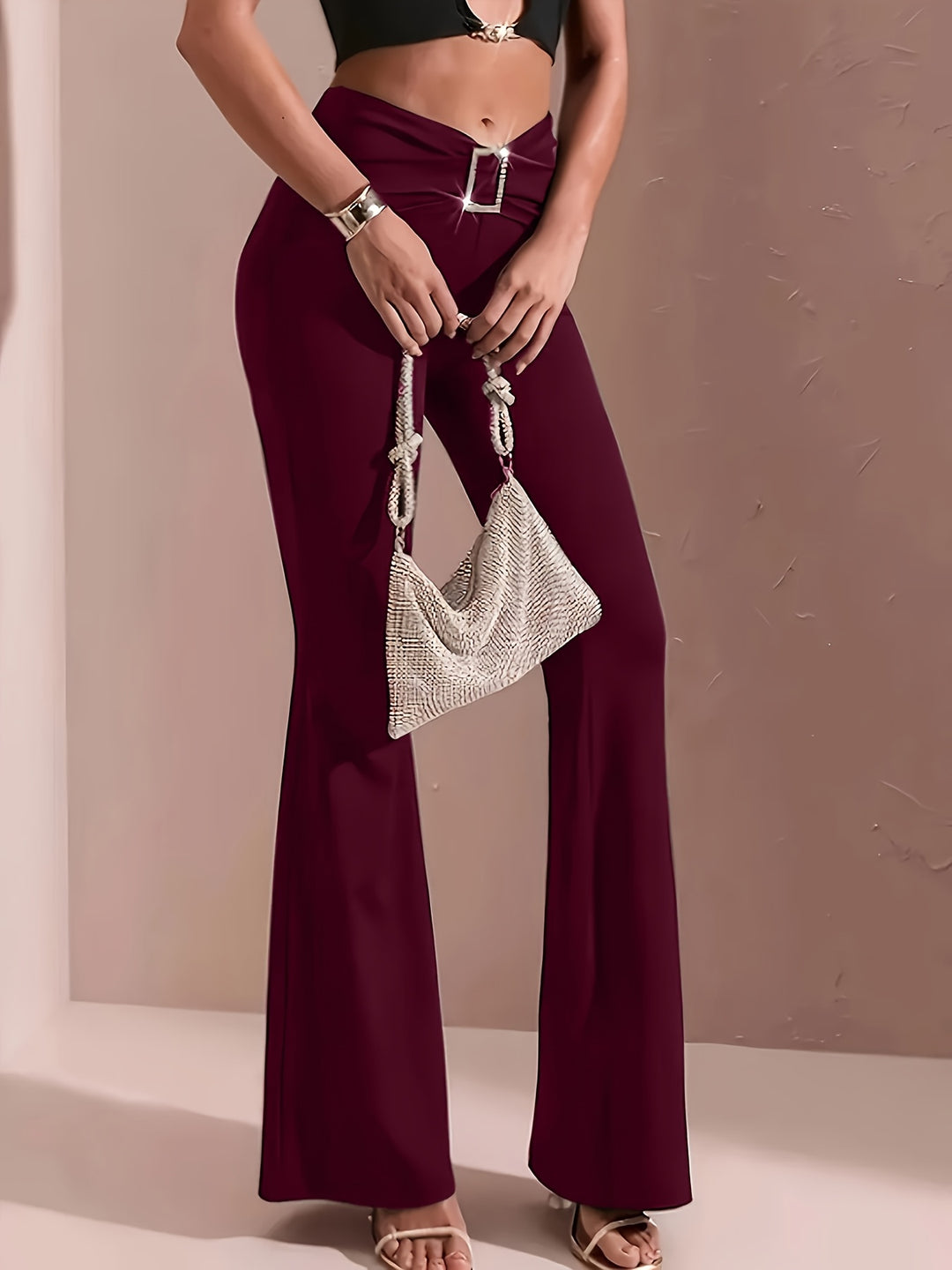 Lieneke | Elegante Wijduitlopende Broek