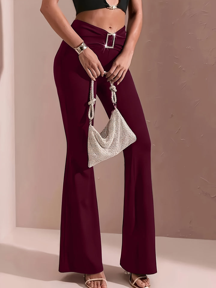 Lieneke | Elegante Wijduitlopende Broek