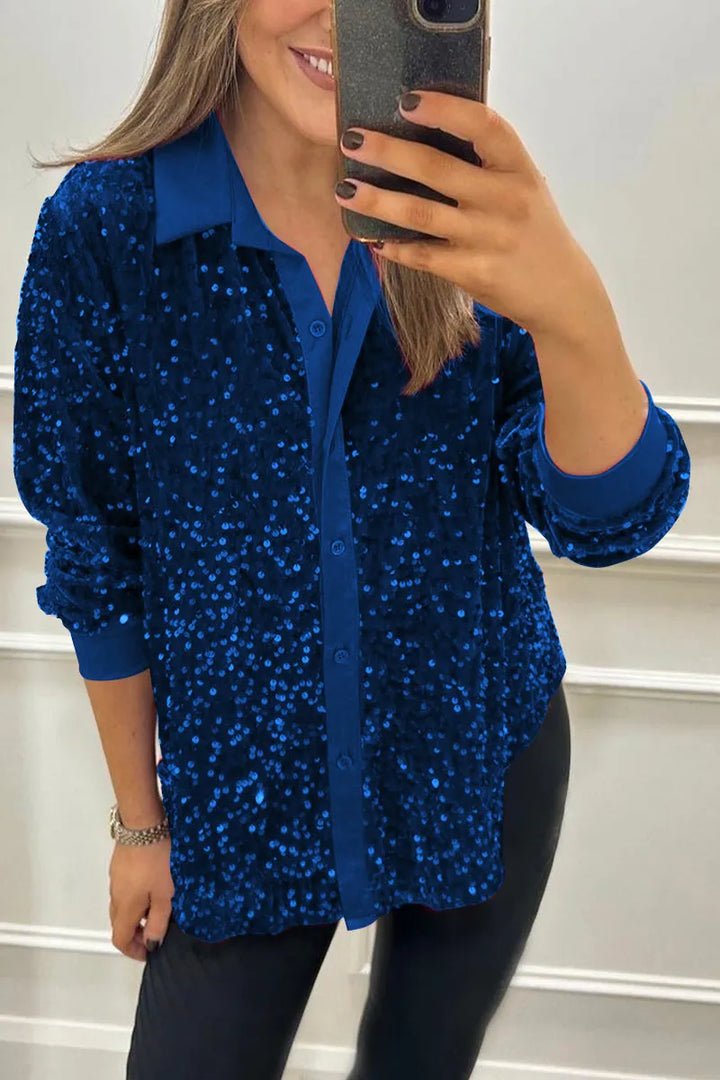 Nienke | Glinsterende Feestblouse