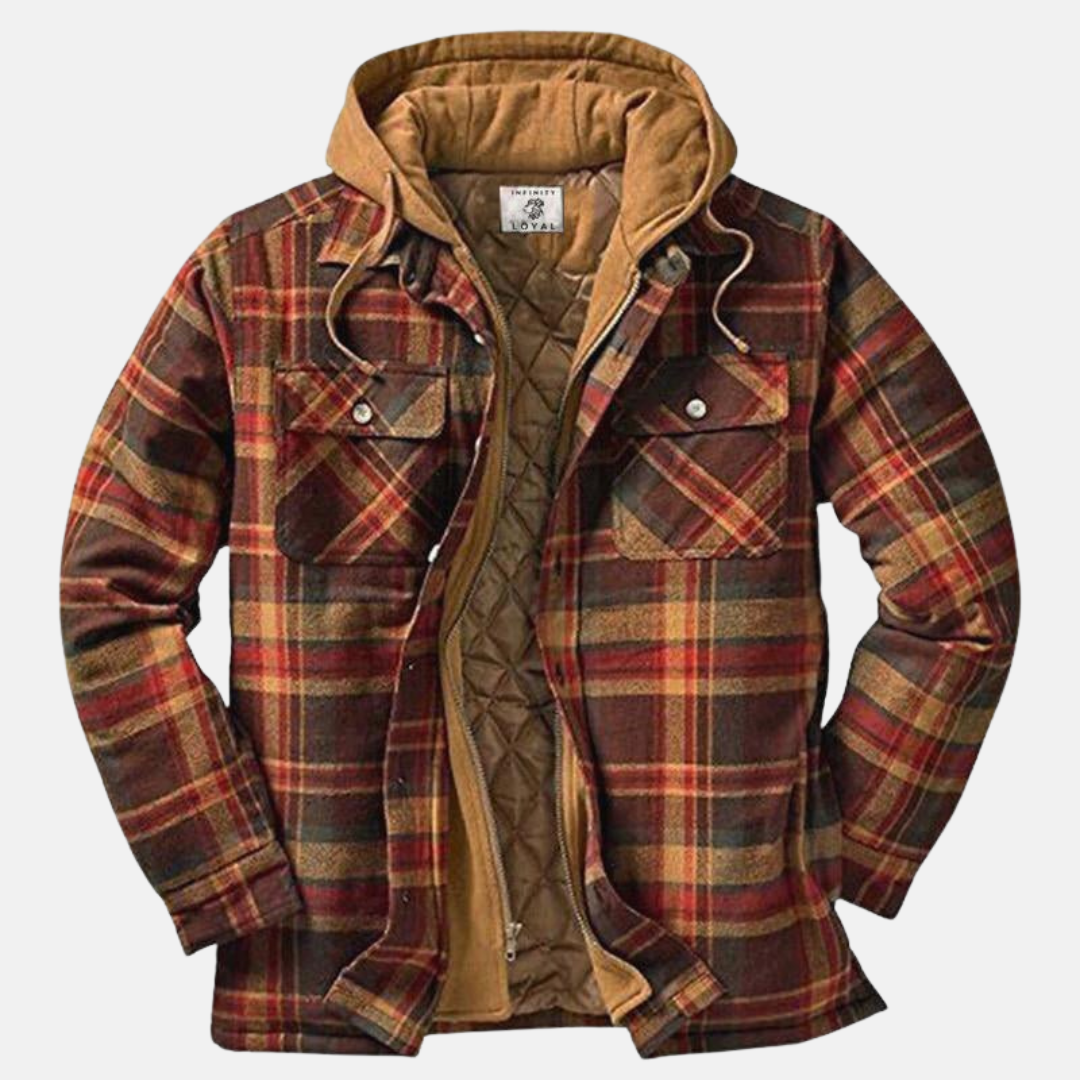 Reinder | Warm Geruit Jack met Capuchon