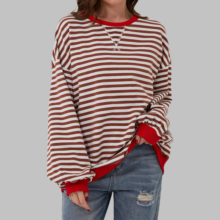Jasmijn | Casual Gestreepte Sweater