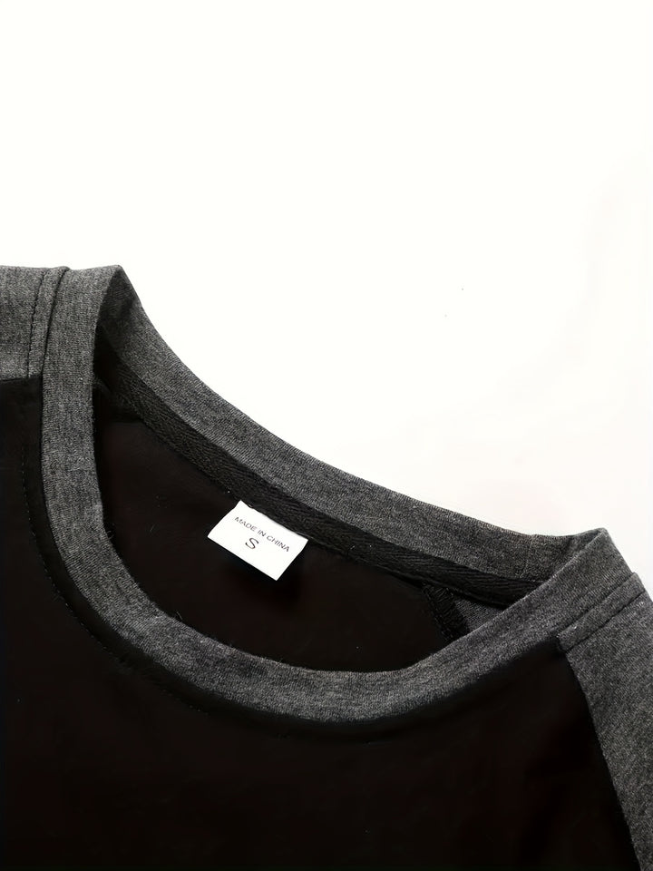 Pim | Sportieve Longsleeve met Contrastmouwen