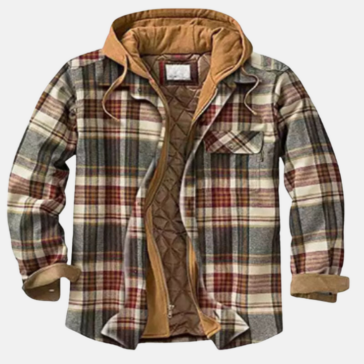 Reinder | Warm Geruit Jack met Capuchon