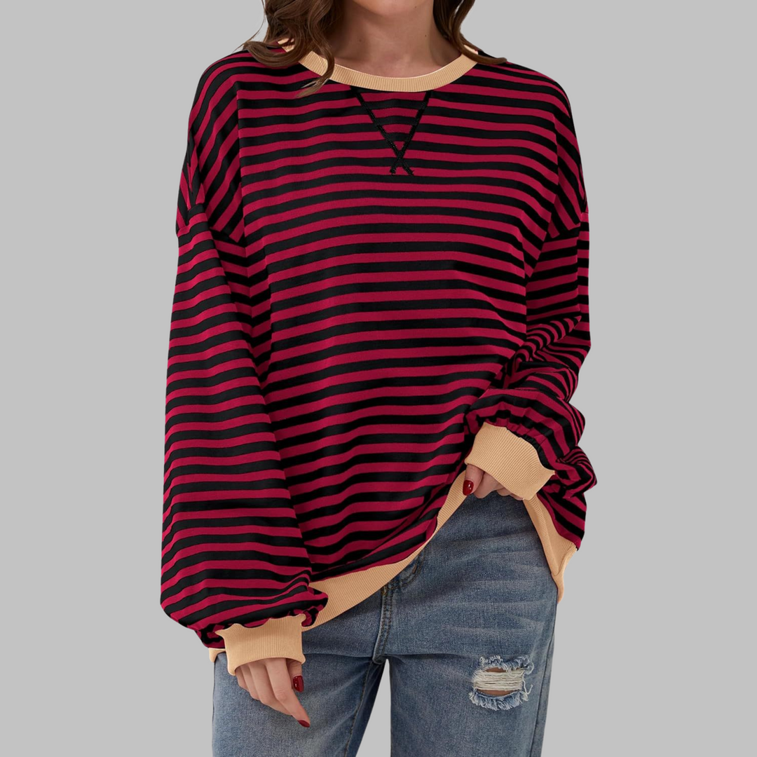 Jasmijn | Casual Gestreepte Sweater