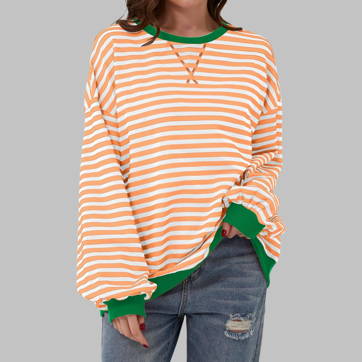 Jasmijn | Casual Gestreepte Sweater