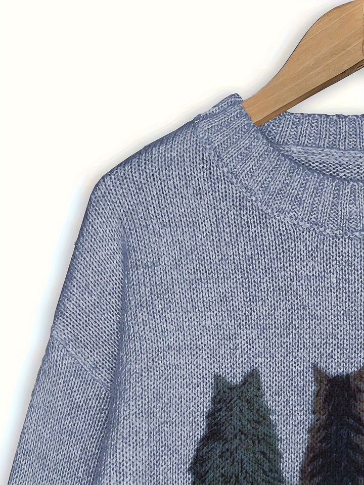 Hetty | Zachte Kattenprint Trui