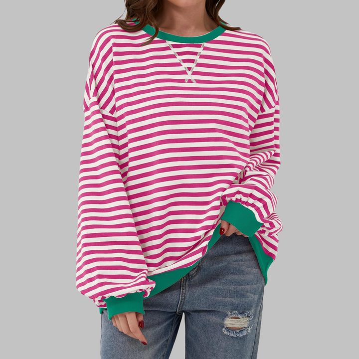 Jasmijn | Casual Gestreepte Sweater