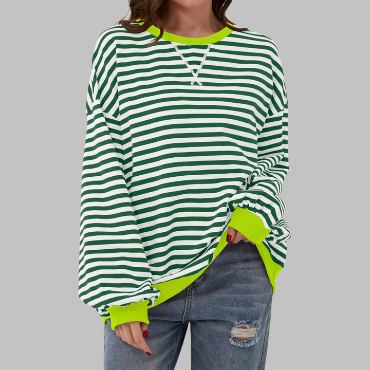 Jasmijn | Casual Gestreepte Sweater