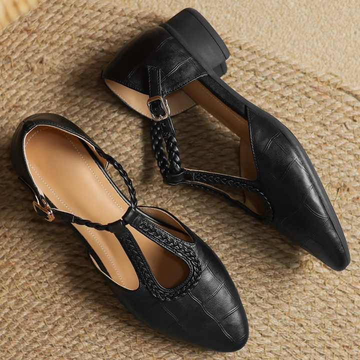 Liana | Premium Gevlochten Sandalen met Puntneus