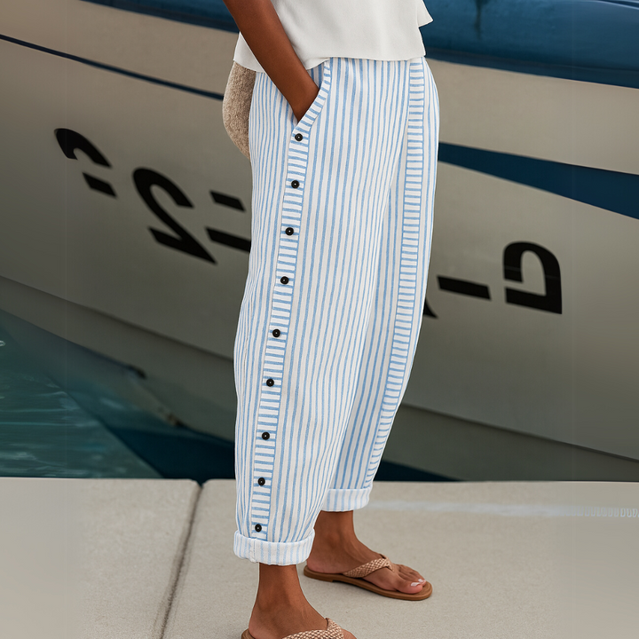 Caitlin | Elegant Gestreepte Pantalon