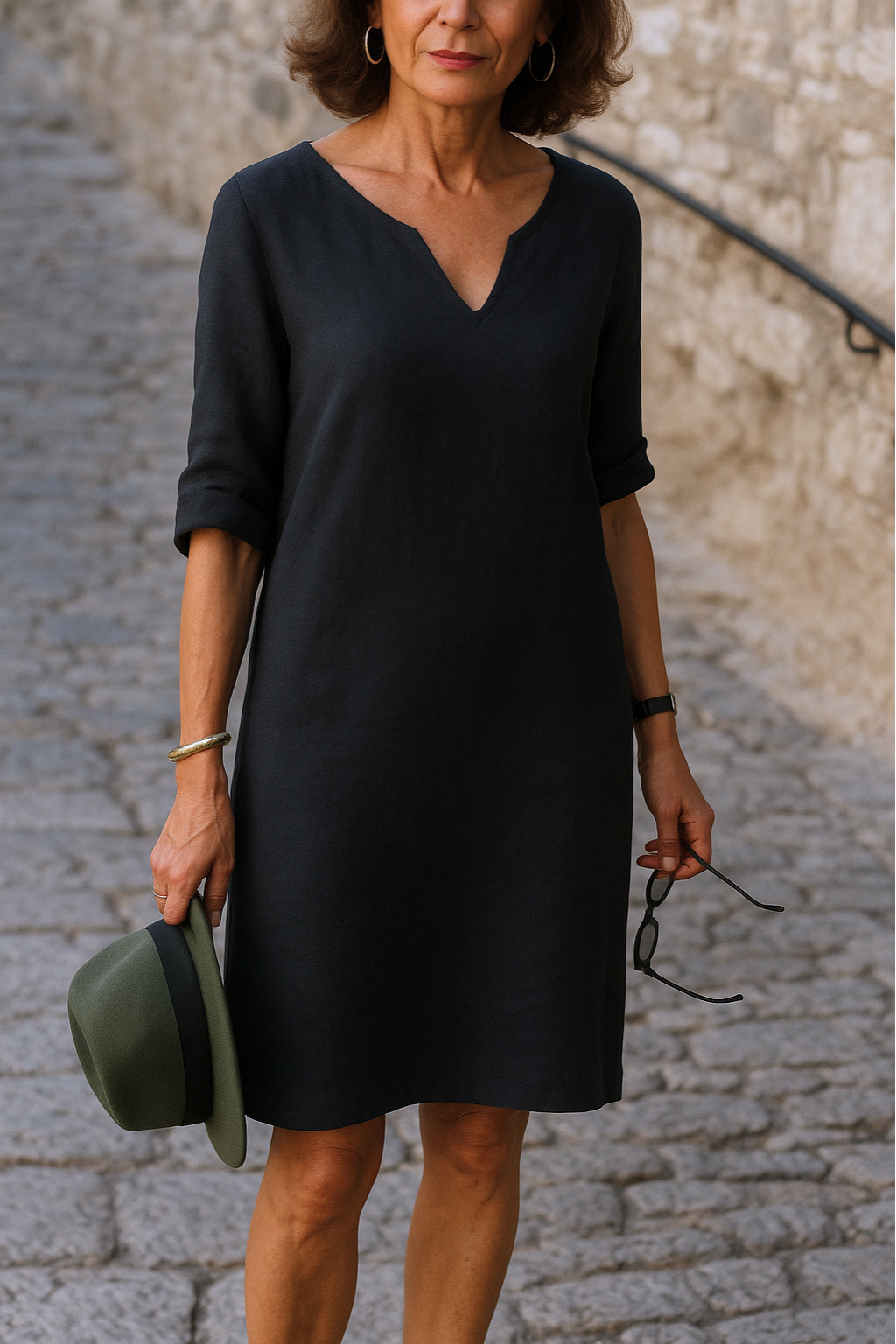 Sophie | Elegante V-hals Zomerjurk