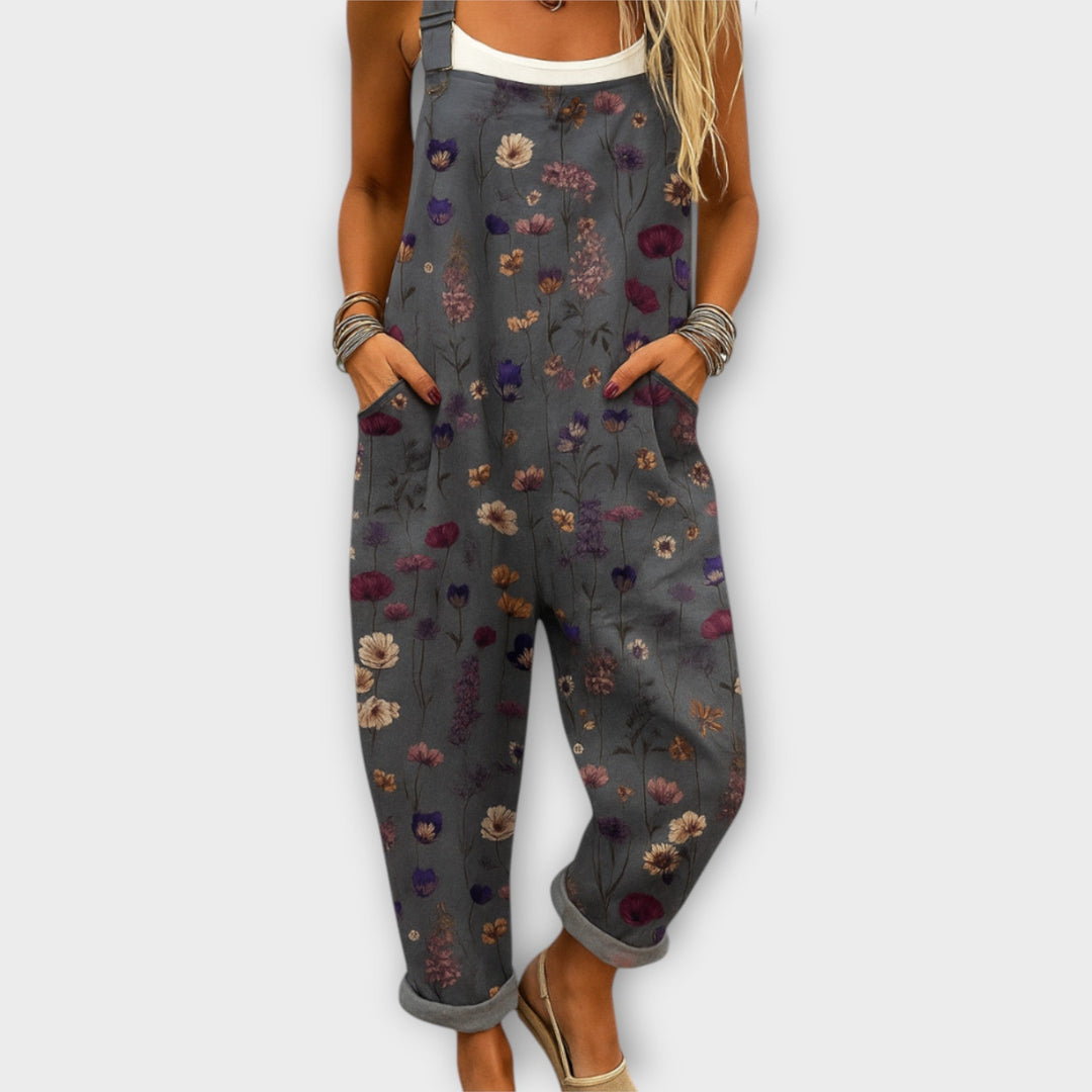Lowenna | Losvallend Jumpsuit met Bloemmotief