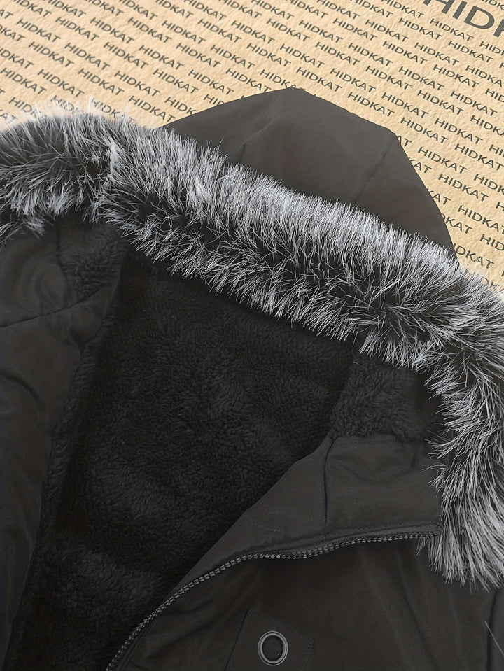 Leendert | Warme Halflange Parka met Capuchon