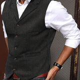 Wolter | Verfijnd Visgraat Gilet