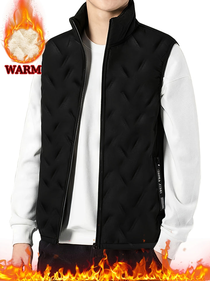 Gijs | Warme Bodywarmer met Opstaande Kraag