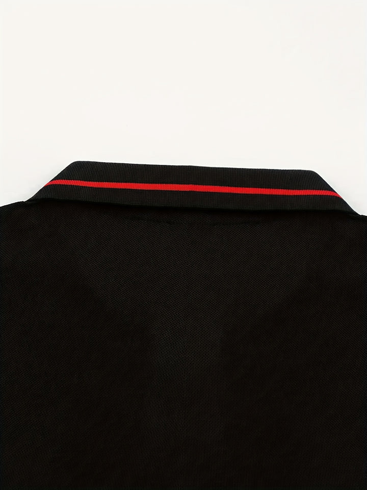 Wim | Verfijnde Poloshirt met Lange Mouwen