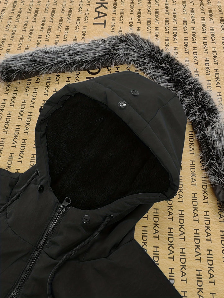 Leendert | Warme Halflange Parka met Capuchon