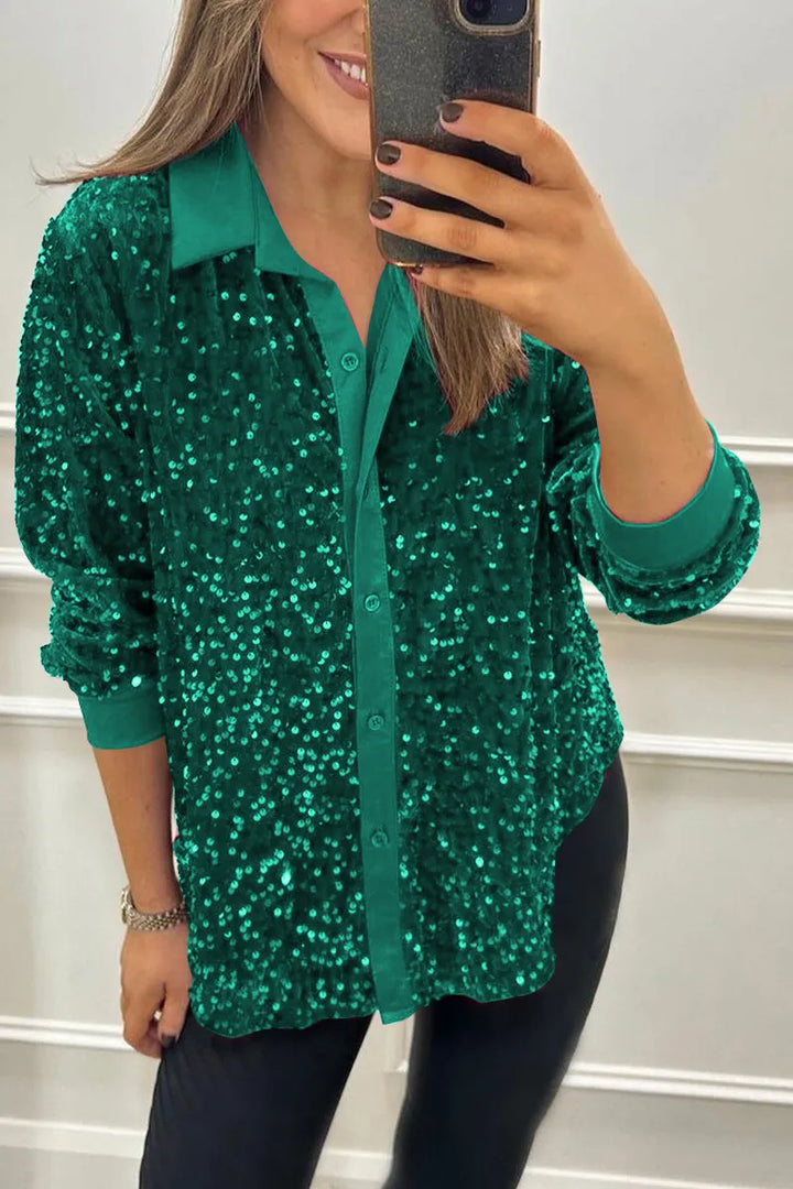 Nienke | Glinsterende Feestblouse