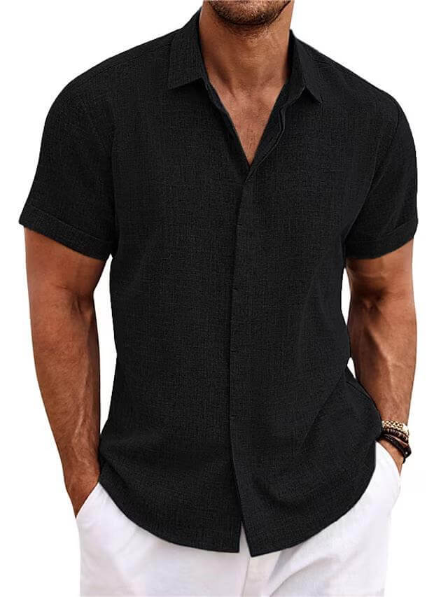 Lars | Ademend Slim-Fit Zomershirt