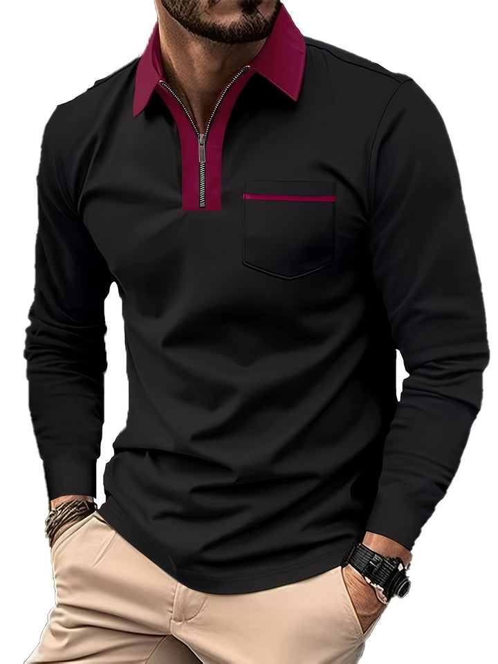 Bauke | Verfijnde Poloshirt met Rits