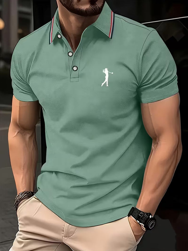 Diederik | Slim Fit Poloshirt met Klassieke Kraag
