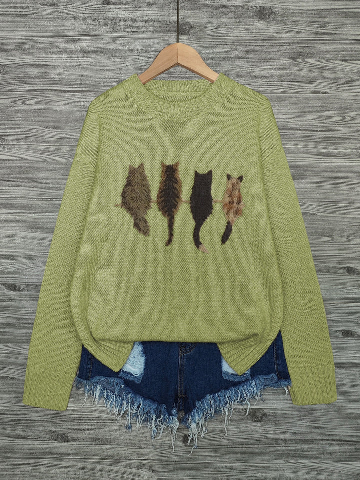 Hetty | Zachte Kattenprint Trui