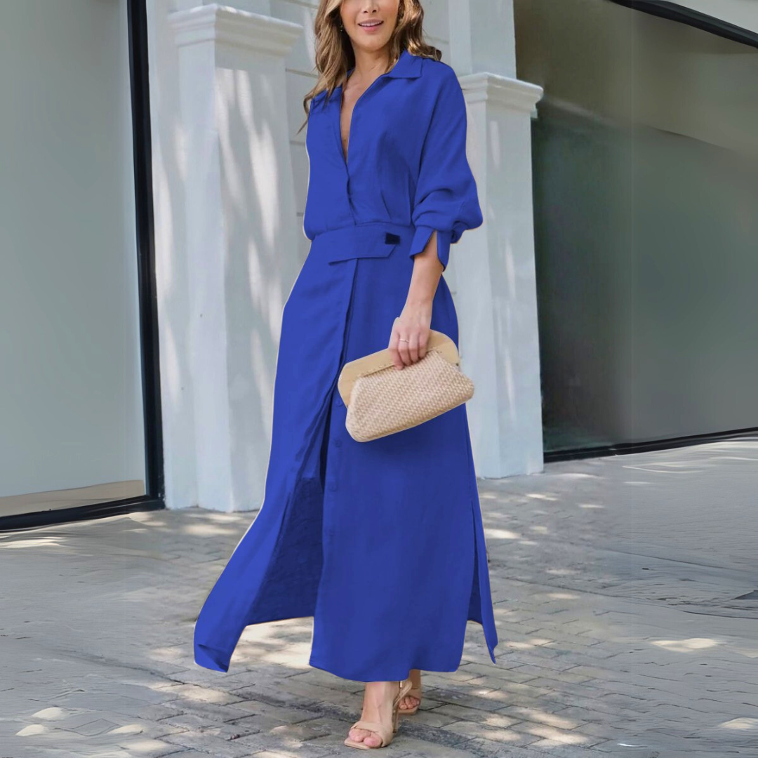 Sophie | Elegante Vloeiende Maxi Jurk