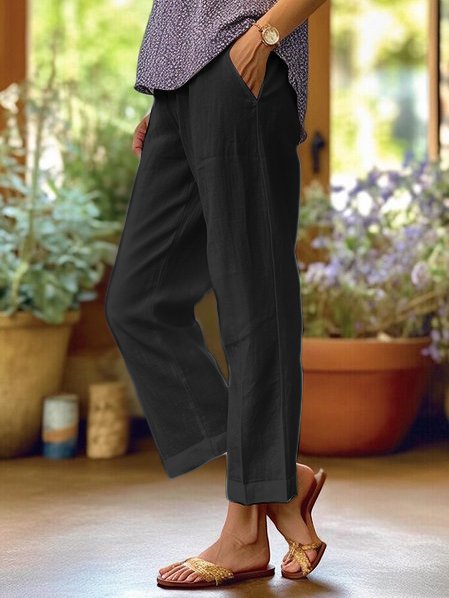 Lotte | Comfortabele Linnenlook Broek