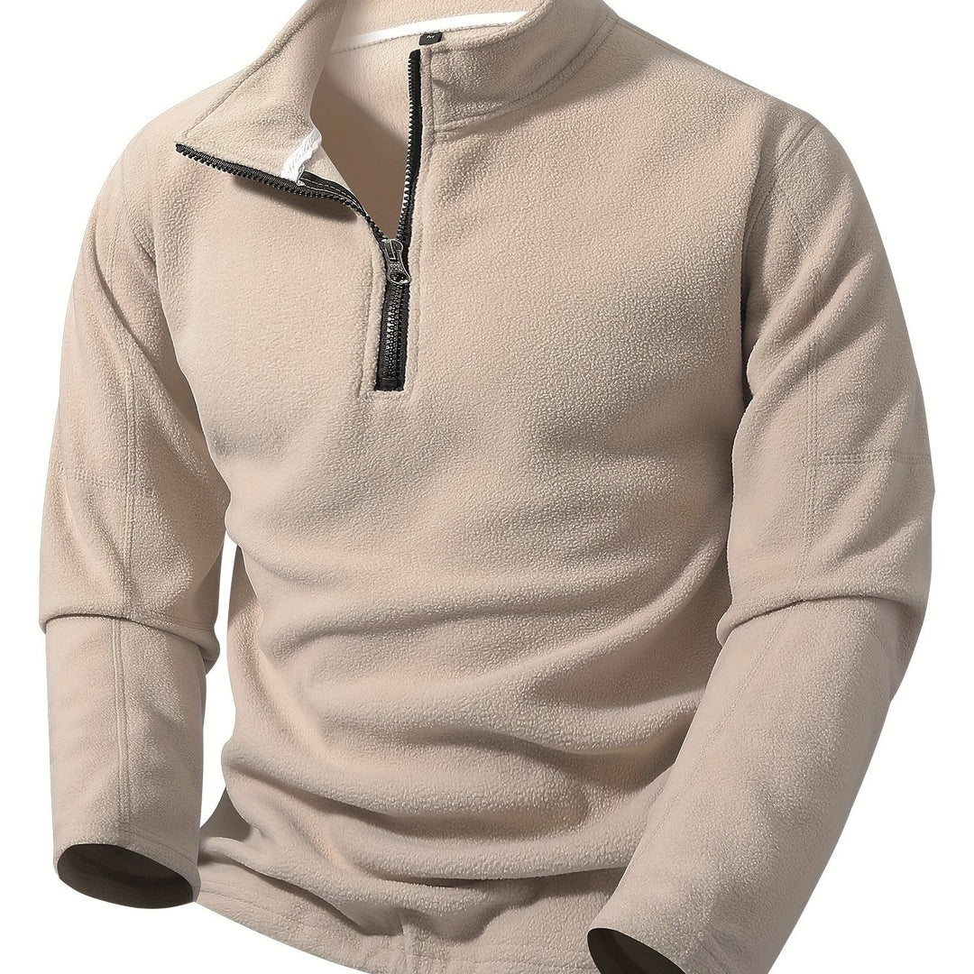 Simon | Comfortabele Trui met Halve Rits