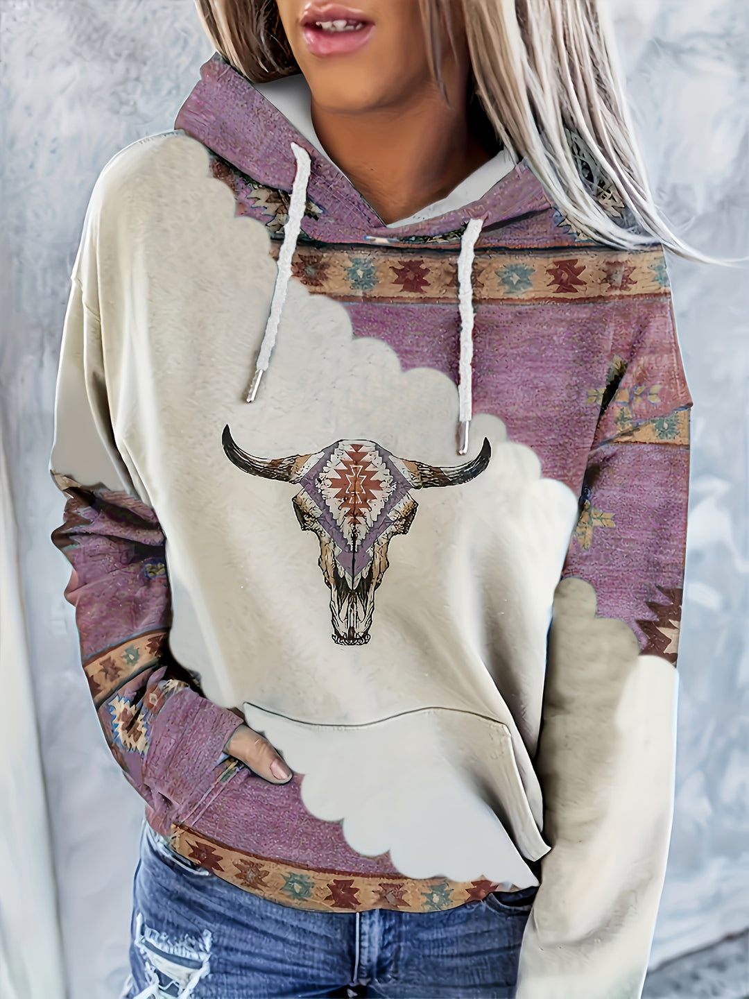 Berber | Warme Hoodie met Bohemien Print