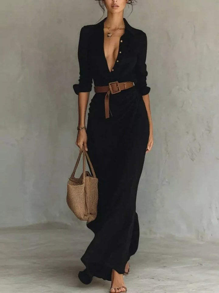 Margot | Elegante maxi-jurk met riem