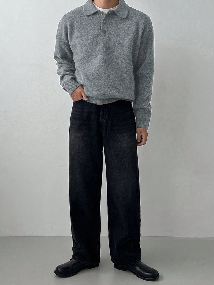 Hein | Verfijnde Polofltrui met Kraag