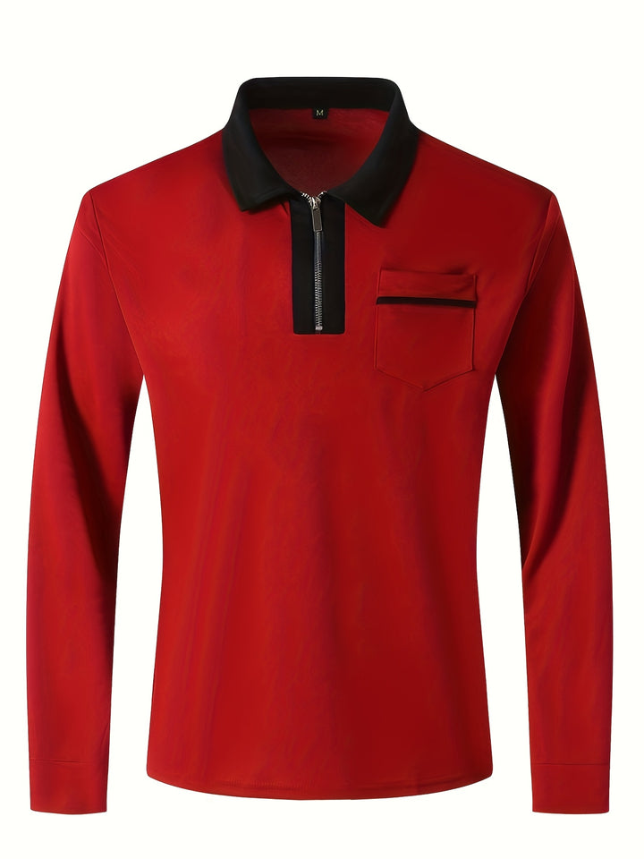 Bauke | Verfijnde Poloshirt met Rits