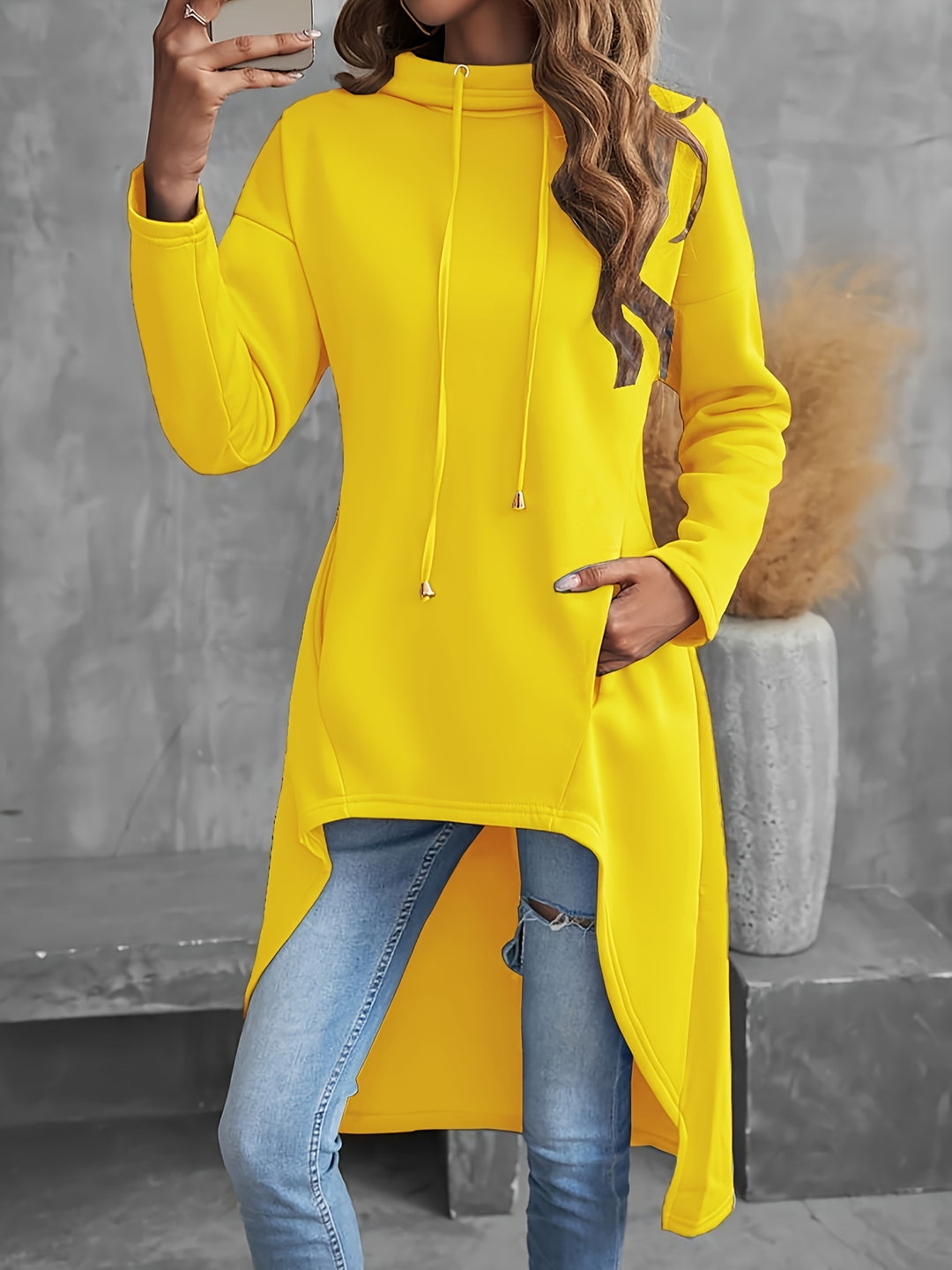 Berdien | Lange Asymmetrische Hoodie