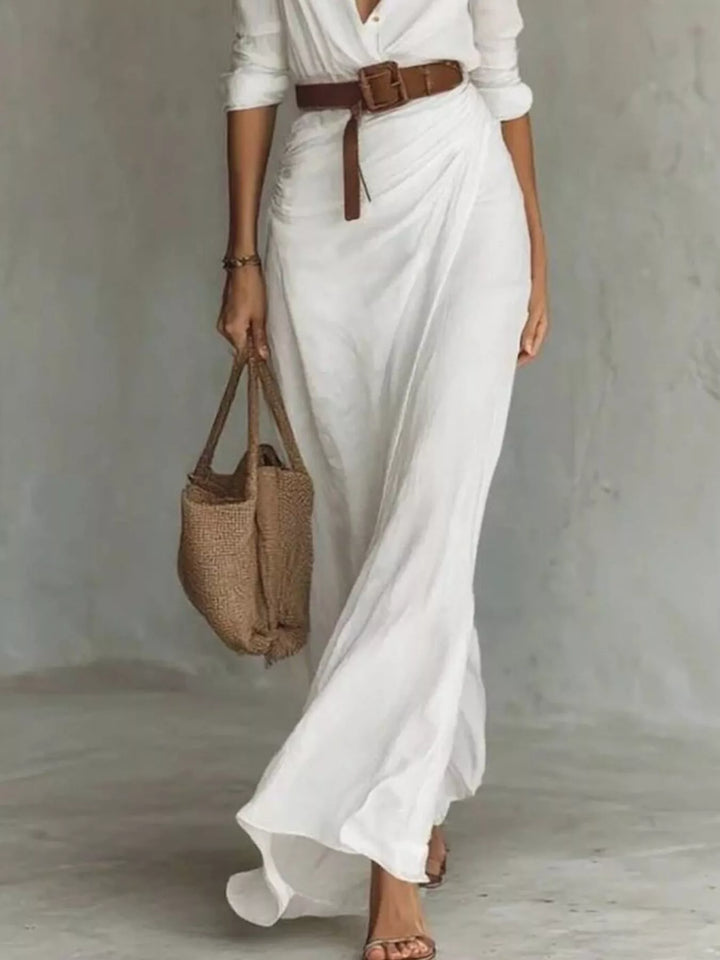 Margot | Elegante maxi-jurk met riem