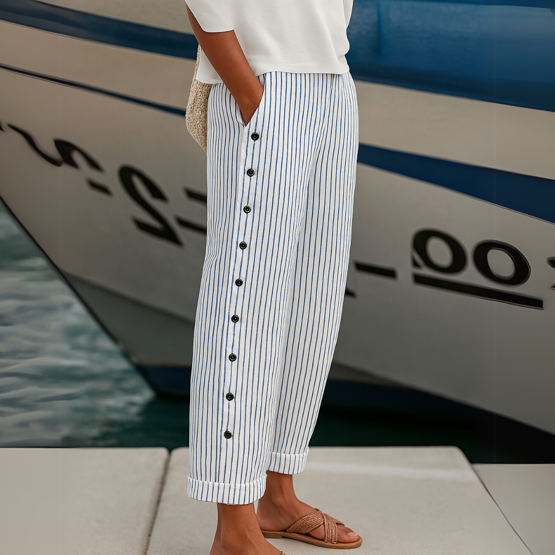 Caitlin | Elegant Gestreepte Pantalon