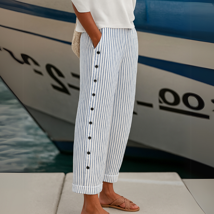 Caitlin | Elegant Gestreepte Pantalon