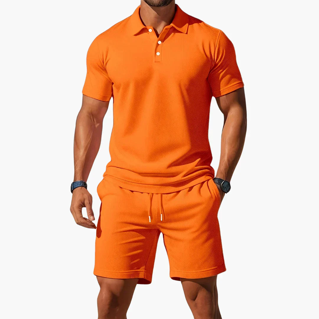 Sander | Stijlvolle Polo Tweedelige Set