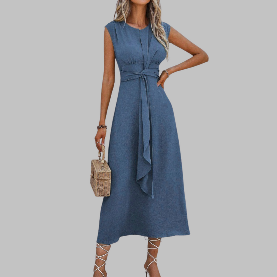 Maud | Elegante Mouwloze Maxi-jurk