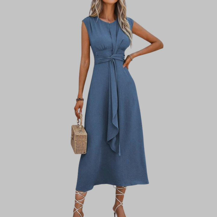 Maud | Elegante Mouwloze Maxi-jurk